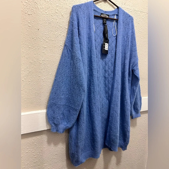 Oliver.O Allure Blue Knit Sweater Cardigan NWT XL - Picture 5 of 5